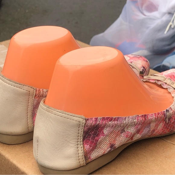 Paver Womens Pink Purple Sneak Skin Printed ballet slip on shoes Size 38/7US - Picture 5 of 13